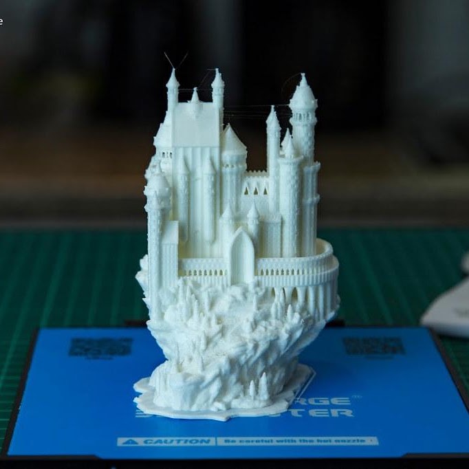 A 3D-printed castle